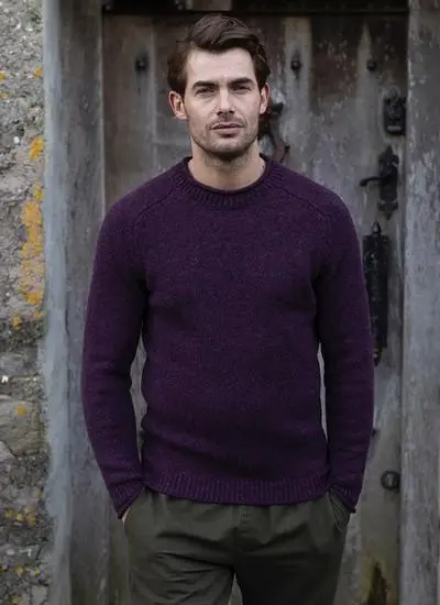 Fisherman Roll Neck Sweater With Cashmere